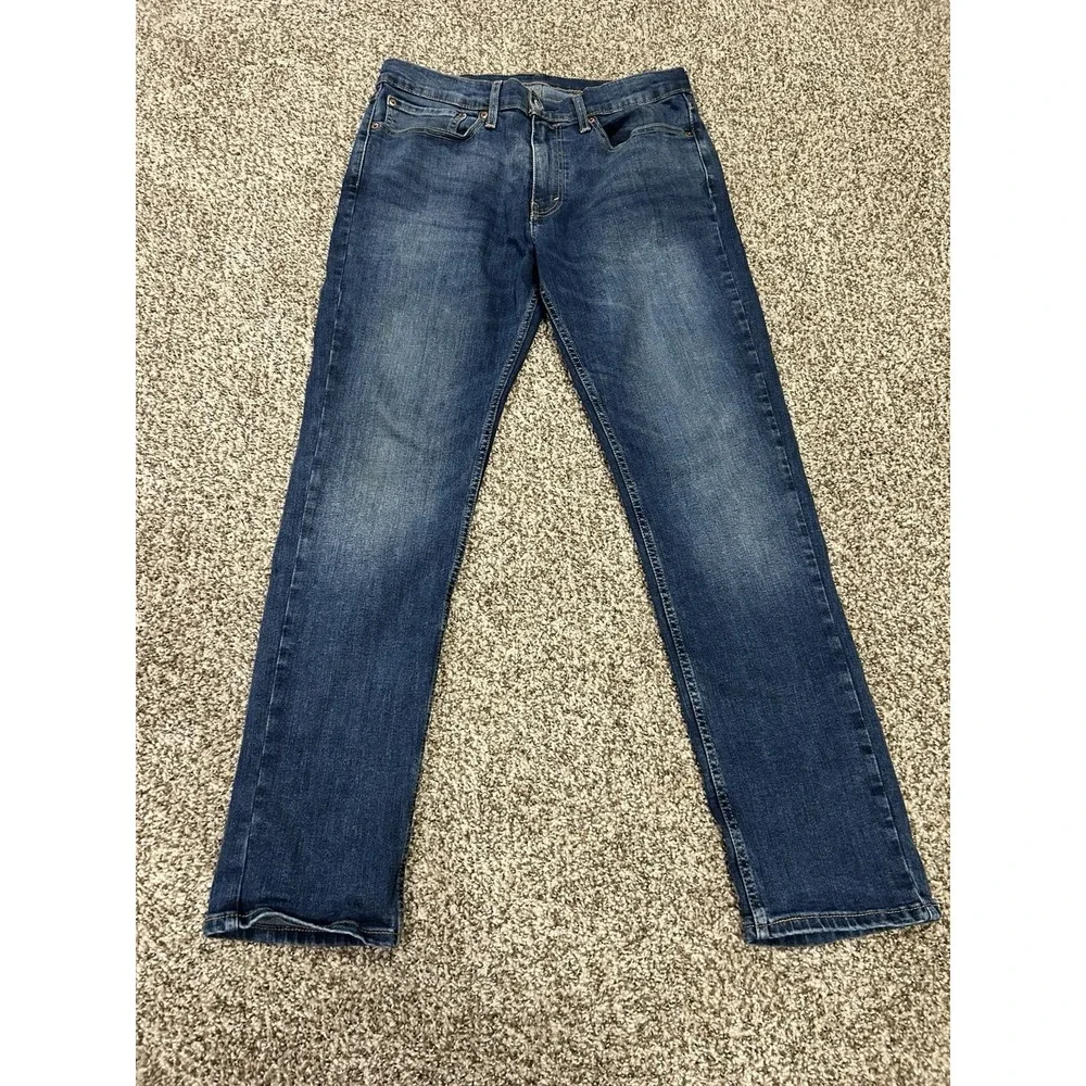 Levi's 511 Denim Jeans Men's 34x32 Slim Fit Dark Wash